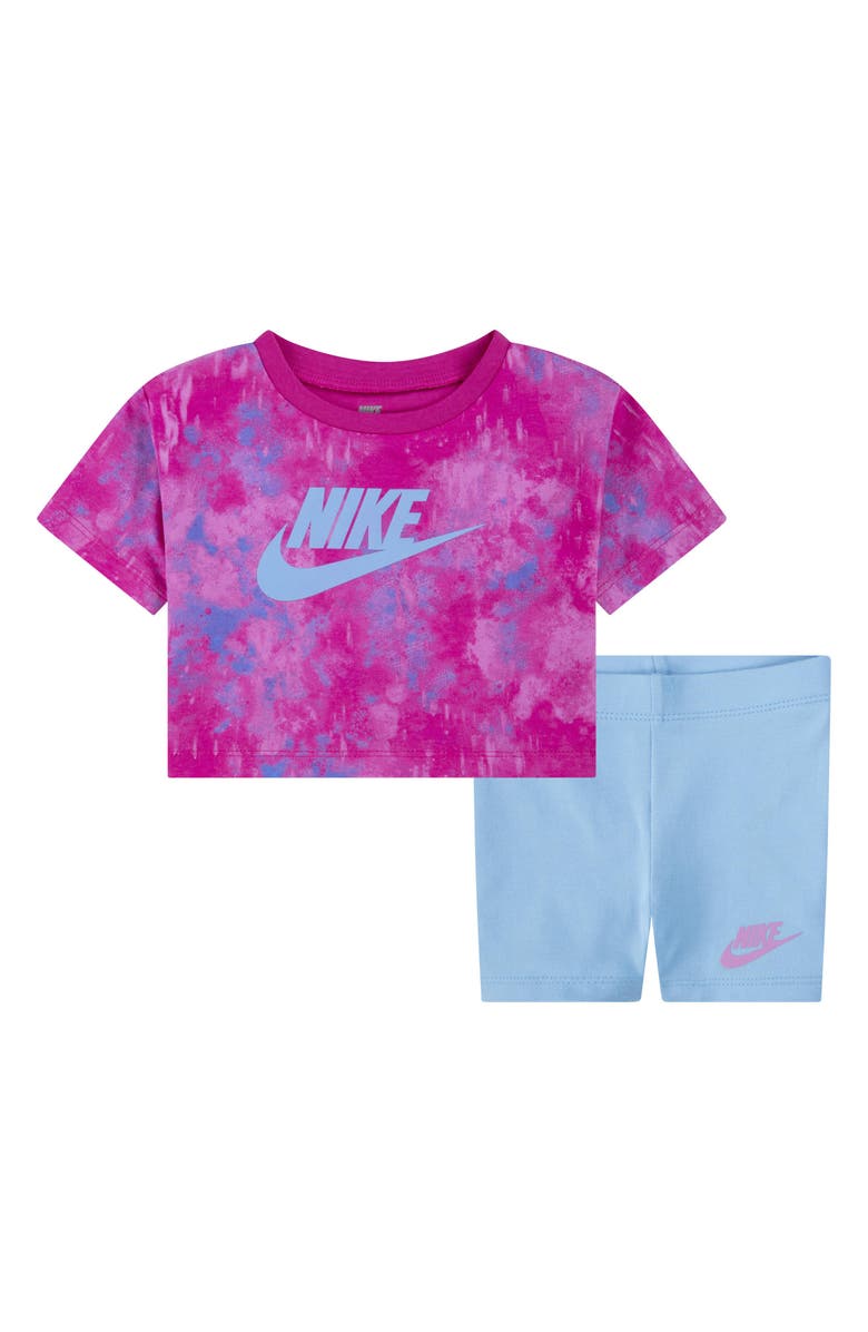 Nike Boxy Graphic T-Shirt & Bike Shorts Set, Main, color,