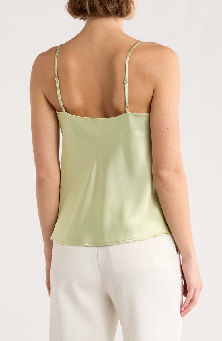 matty m. Cowl Neck Satin Camisole, Alternate, color, Moss
