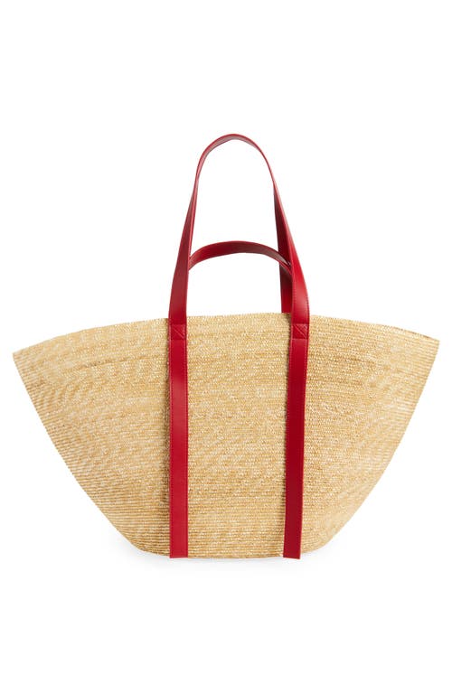 Off-white Sj Day Off Panier Raffia Tote In Multi