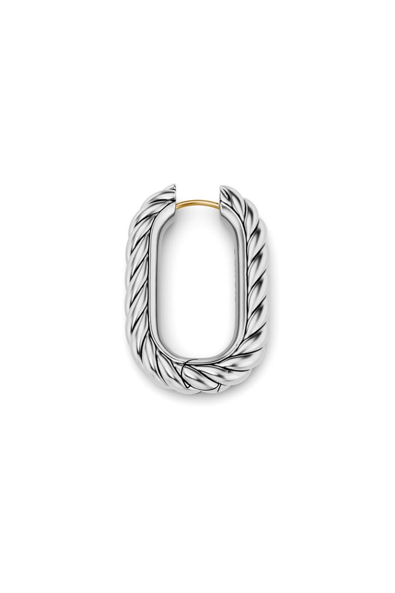 Madison Cable Hoop Earrings, Alternate, color, SILVER