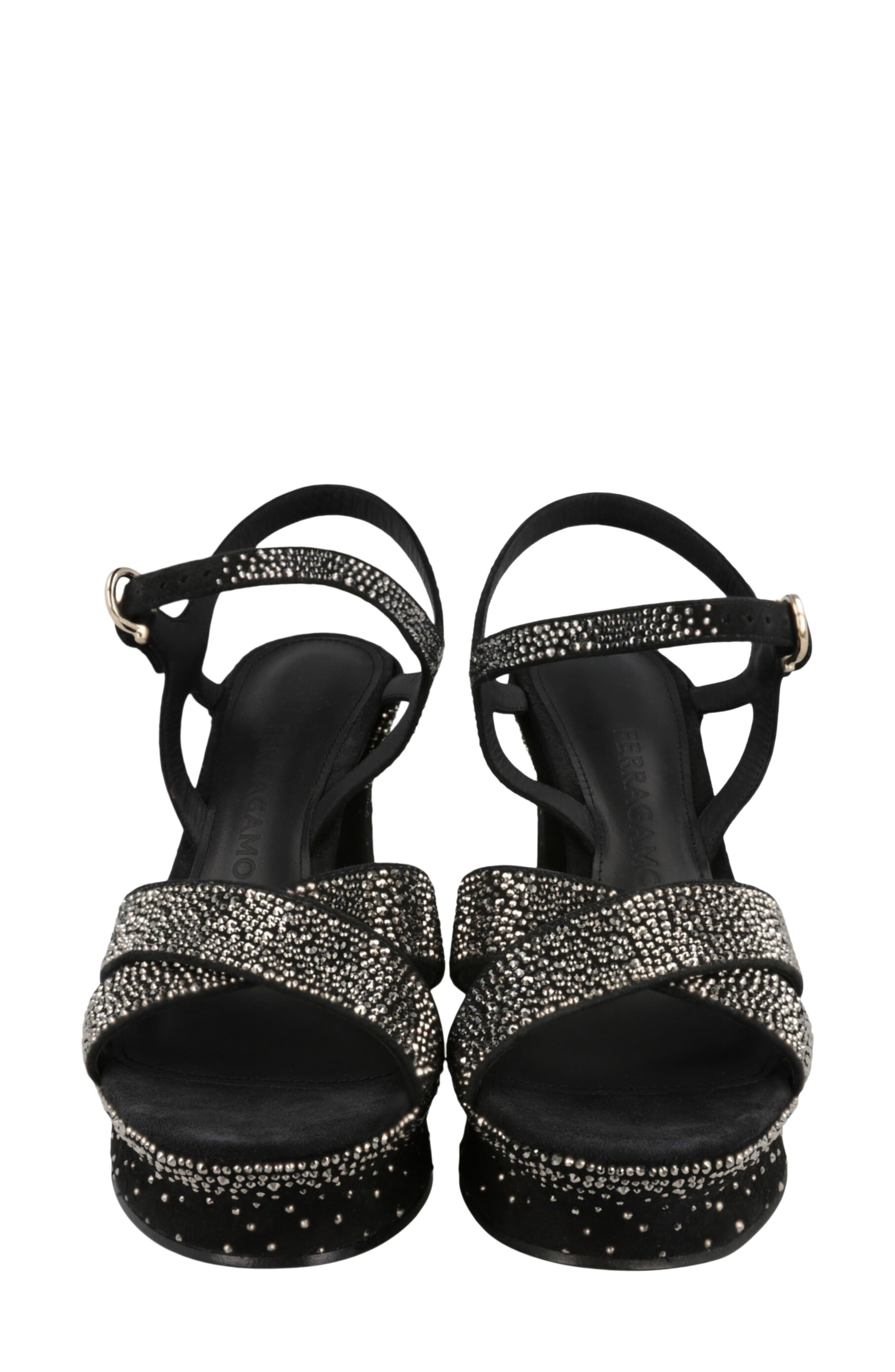 Sonya Leather Platform Sandal, Alternate, color, BLACK