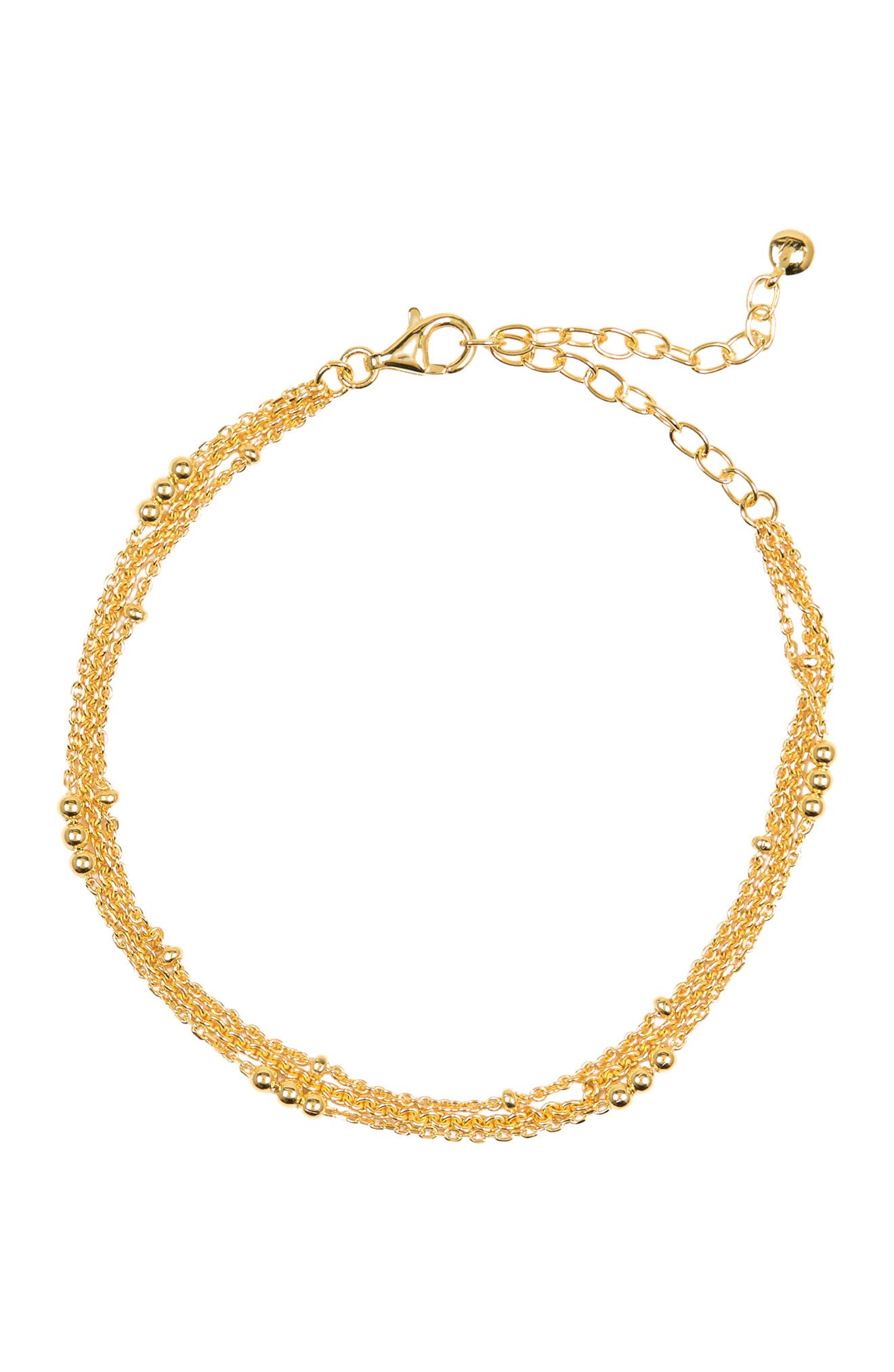 Monica Vinader 18K Yellow Gold Vermeil Layered Chain Bracelet