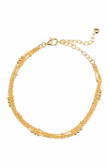 Monica Vinader 18K Yellow Gold Vermeil Layered Chain Bracelet