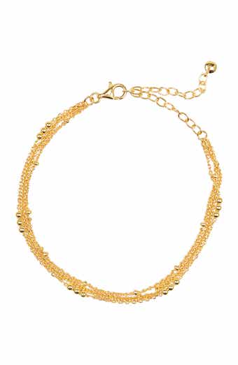 Monica Vinader 18K Yellow Gold Vermeil Layered Chain Bracelet