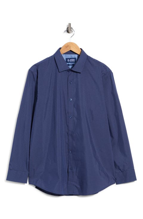 Brighton Gingham Check Slim Fit Dress Shirt