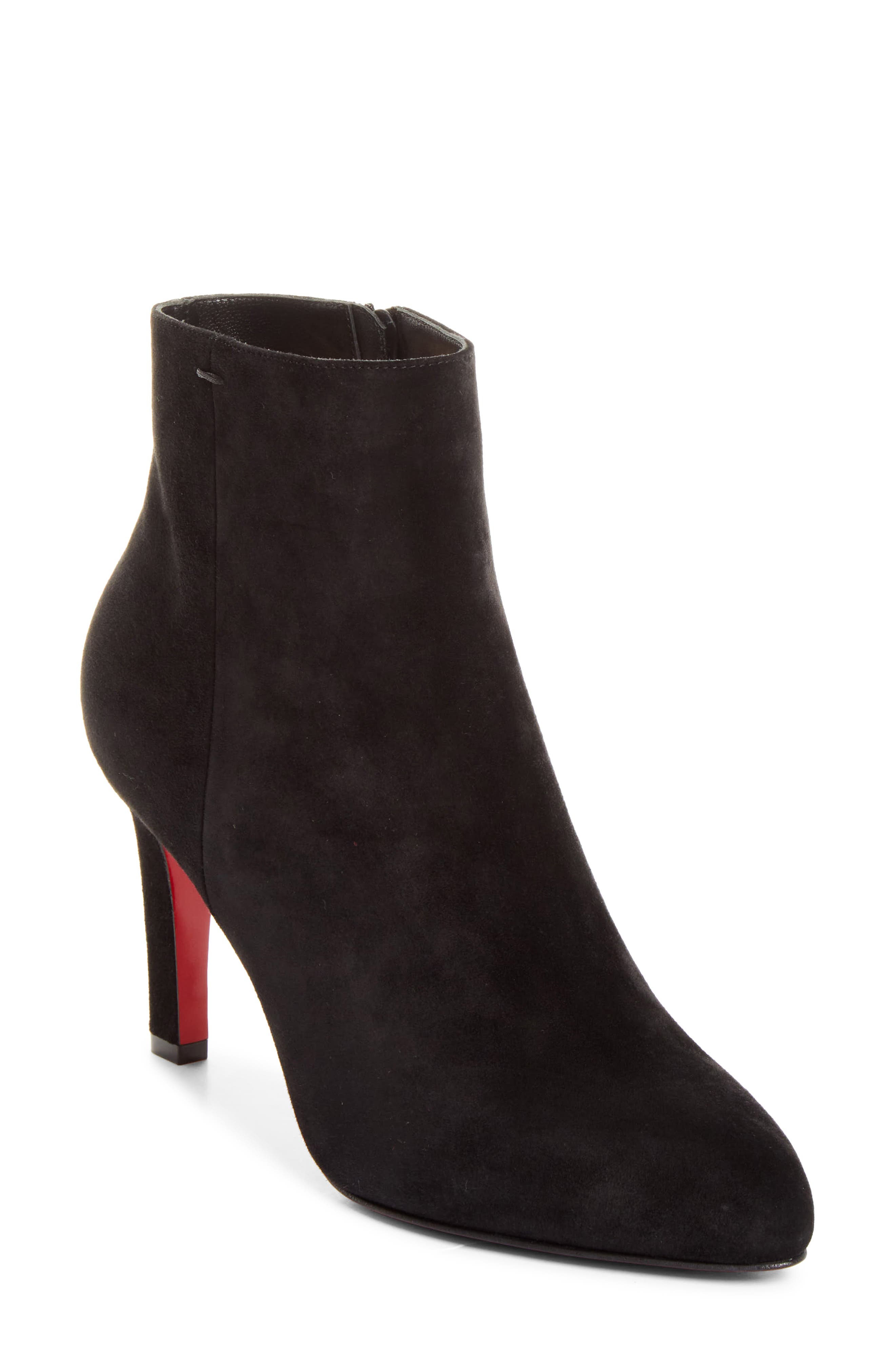 Christian Louboutin Fannylove Bootie, Main, color, Black
