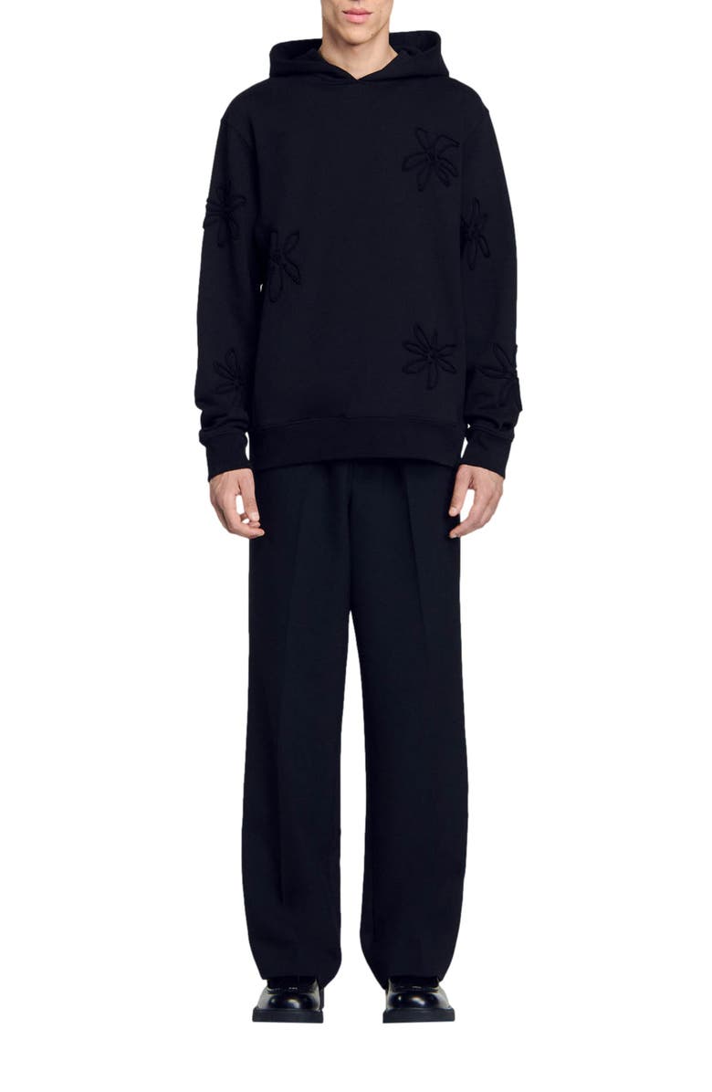 SANDRO Floral hoodie, Alternate, color, 