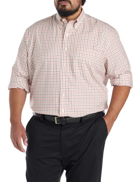 Big & Tall Non-Iron Plaid Sport Shirt