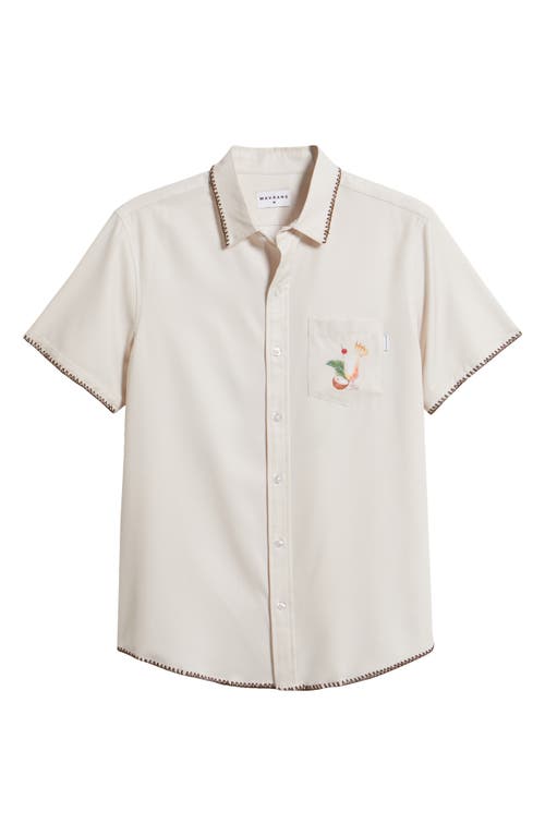 Mavrans Piña Colada Short Sleeve Performance Button-up Shirt