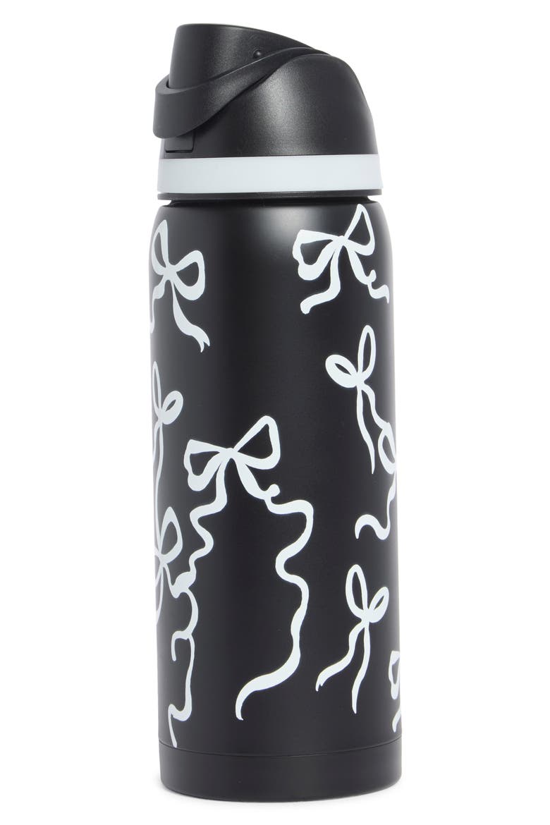 32oz. Insulated Stainless Steel Water Bottle, Main, color, BLACK/ WHITE