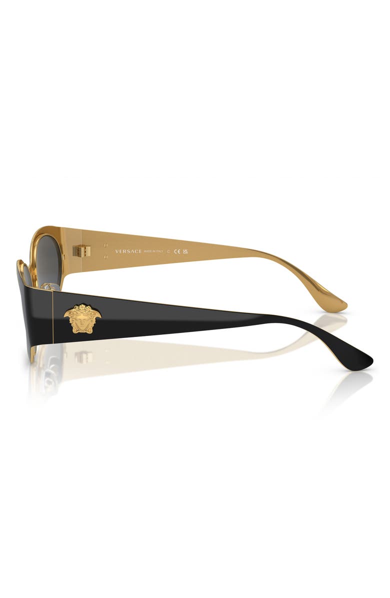 Versace 56mm Oval Sunglasses, Alternate, color,