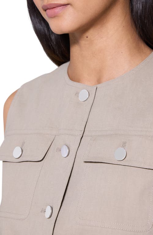 Theory Wool And Cashmere Cropped Cardigan Jacket In Soft Taupe