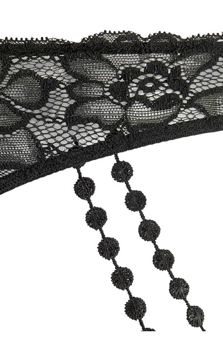 LASCANA Women's Strappy Lace Thong, Alternate, color, Black