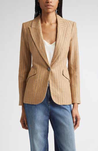 L'AGENCE Chamberlin Charcoal Stripe Blazer