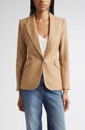 L'AGENCE Chamberlin Charcoal Stripe Blazer