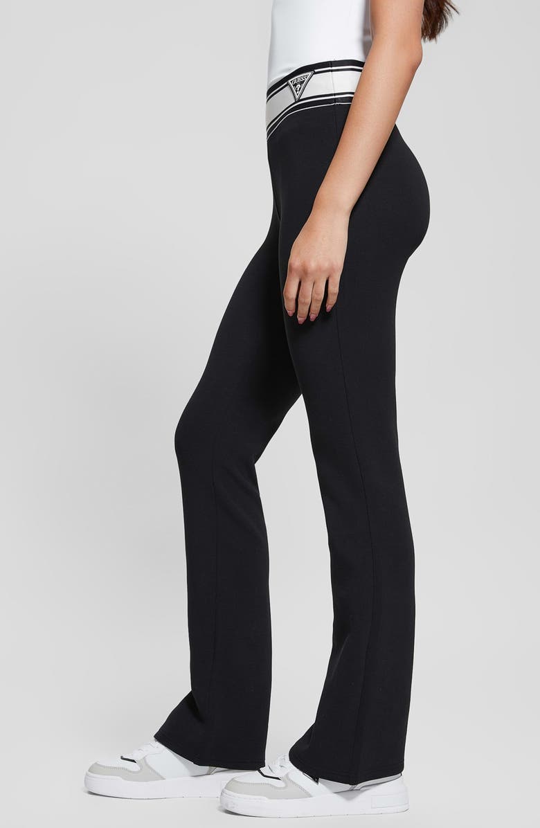 GUESS Anna Logo Pants, Alternate, color, Jblk-Dark