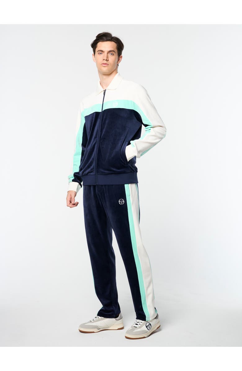 Sergio Tacchini Lazaro Velour Track Jacket, Alternate, color, Maritime Blue