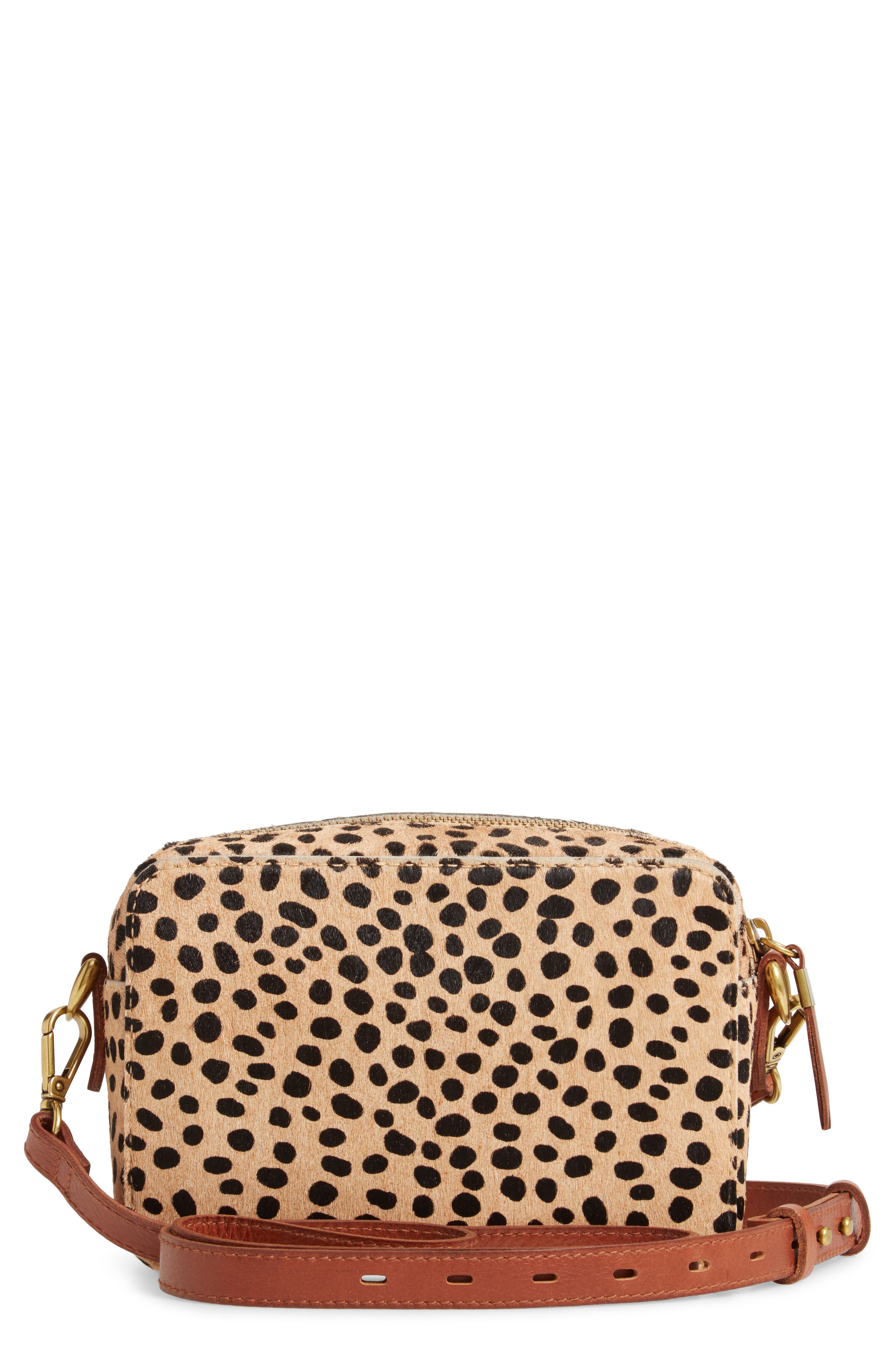 Madewell The Transport Camera Bag: Dotted Calf Hair Edition, Alternate, color, 