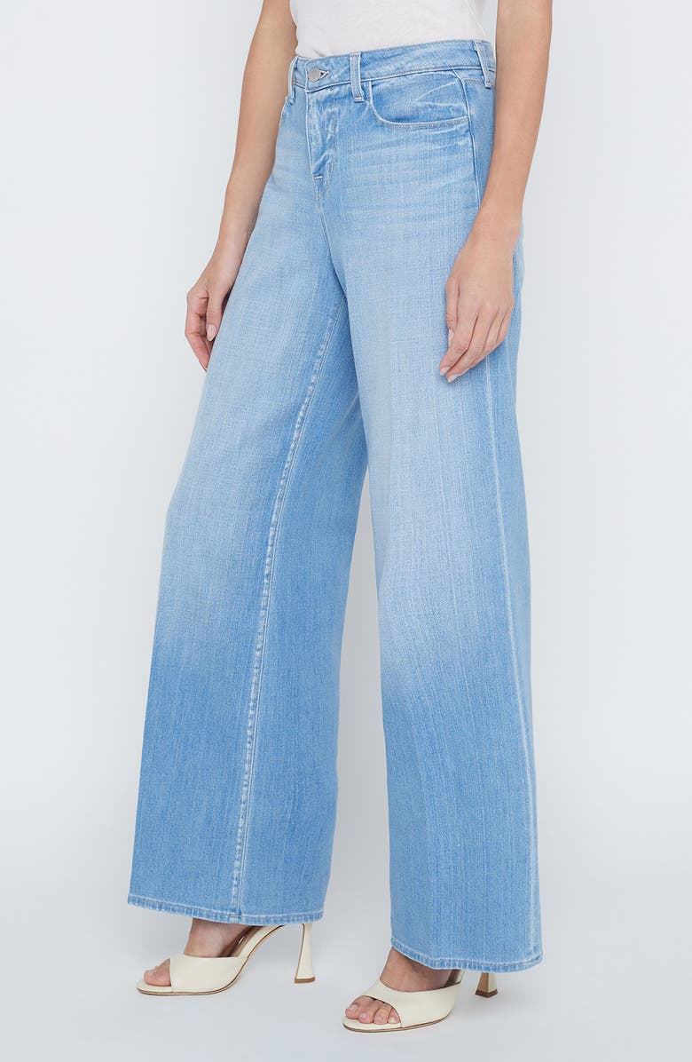 L'AGENCE Alicent High Waist Wide Leg Jeans, Alternate, color, Bayview