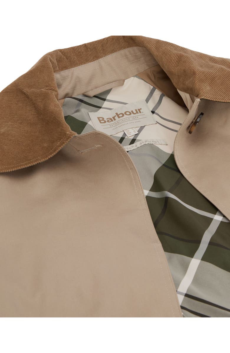 Barbour Reagan Water Resistant Twill Coat, Alternate, color, Honey/ Ancient Poplar