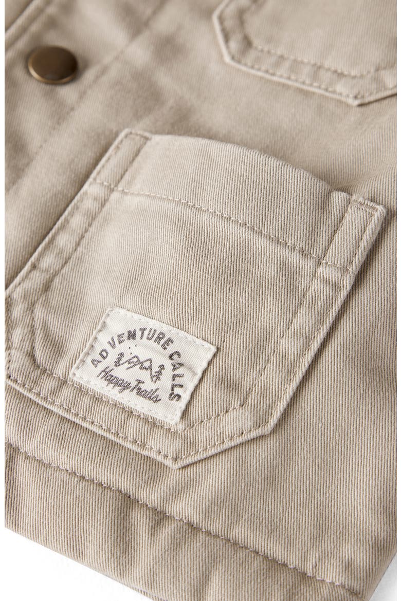 Kids' Organic Cotton Twill Jacket, Alternate, color, KHAKI