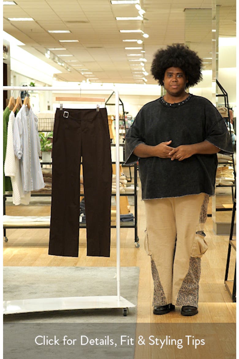 Belted Straight Leg Pants video