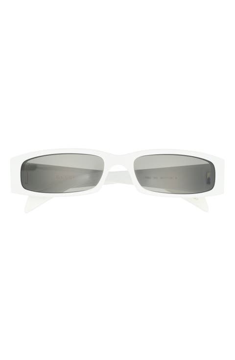58mm Rectangular Sunglasses