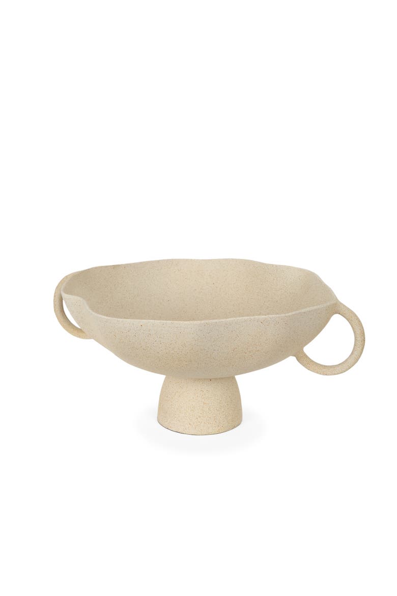 Radka Metal Decorative Bowl, Main, color, Beige