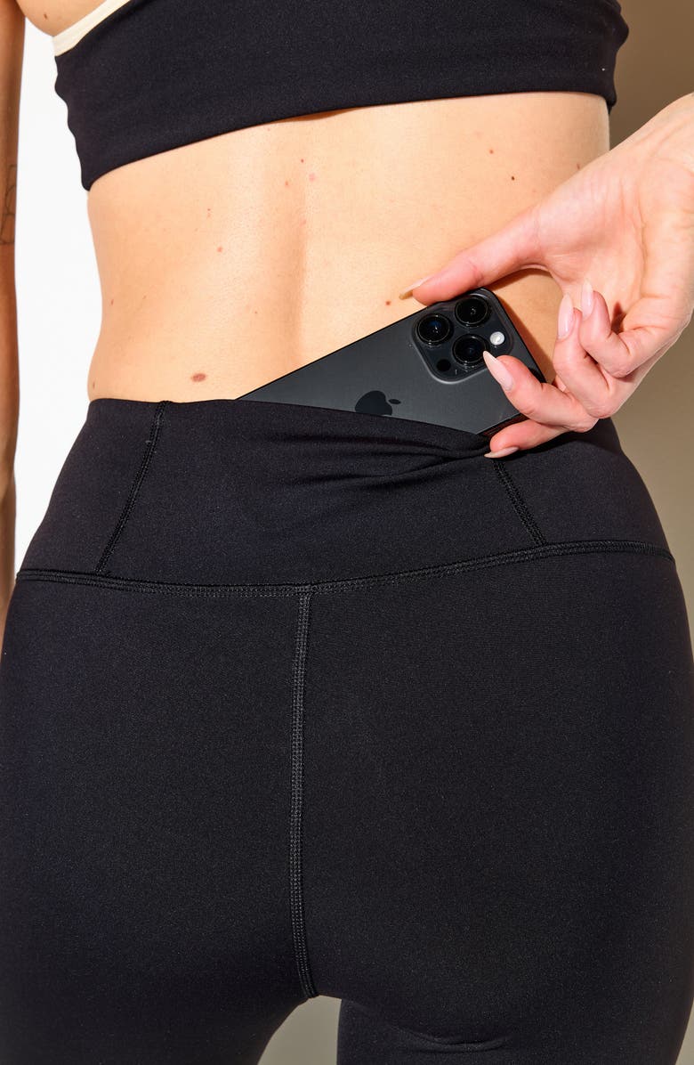 Spiritual Gangster Libra Asymmetric Longline Sports Bra, Alternate, color, Black/ Canvas