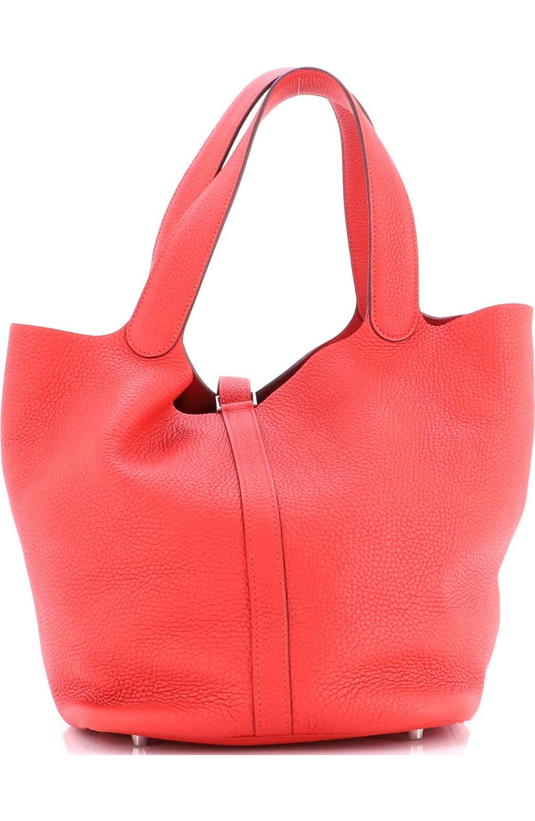 Pre-Owned Hermes Picotin Lock Bag Clemence GM, Alternate, color, Rouge Tomate