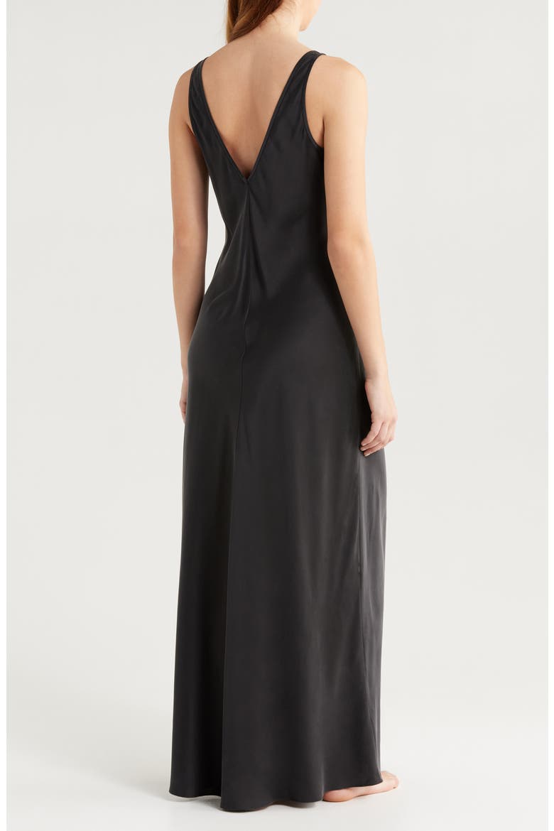 Washable Silk Nightgown, Alternate, color, IMMERSED BLACK