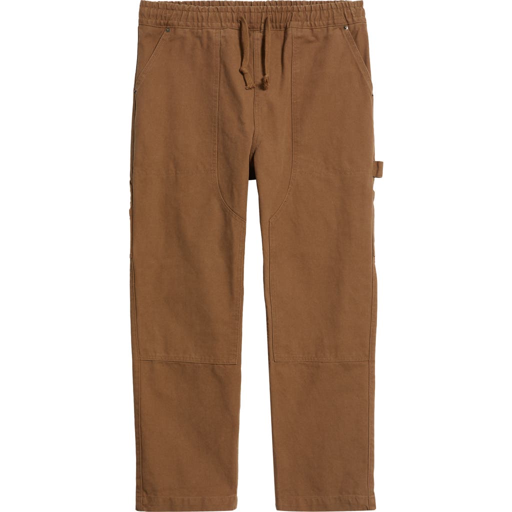 Service Works Utility Organic Cotton Drawstring Chef Pants In Brown