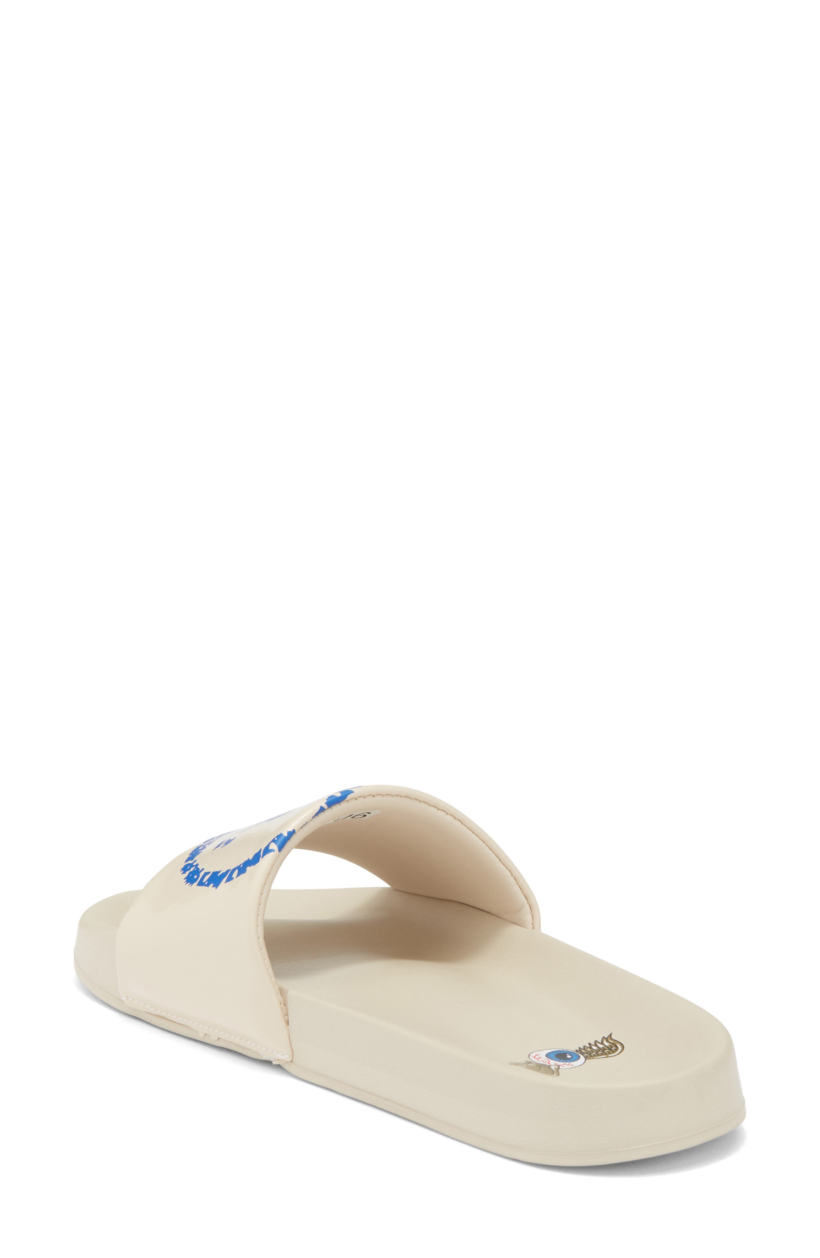 Von Dutch Vandal Slide Sandal, Alternate, color, Cream Blue