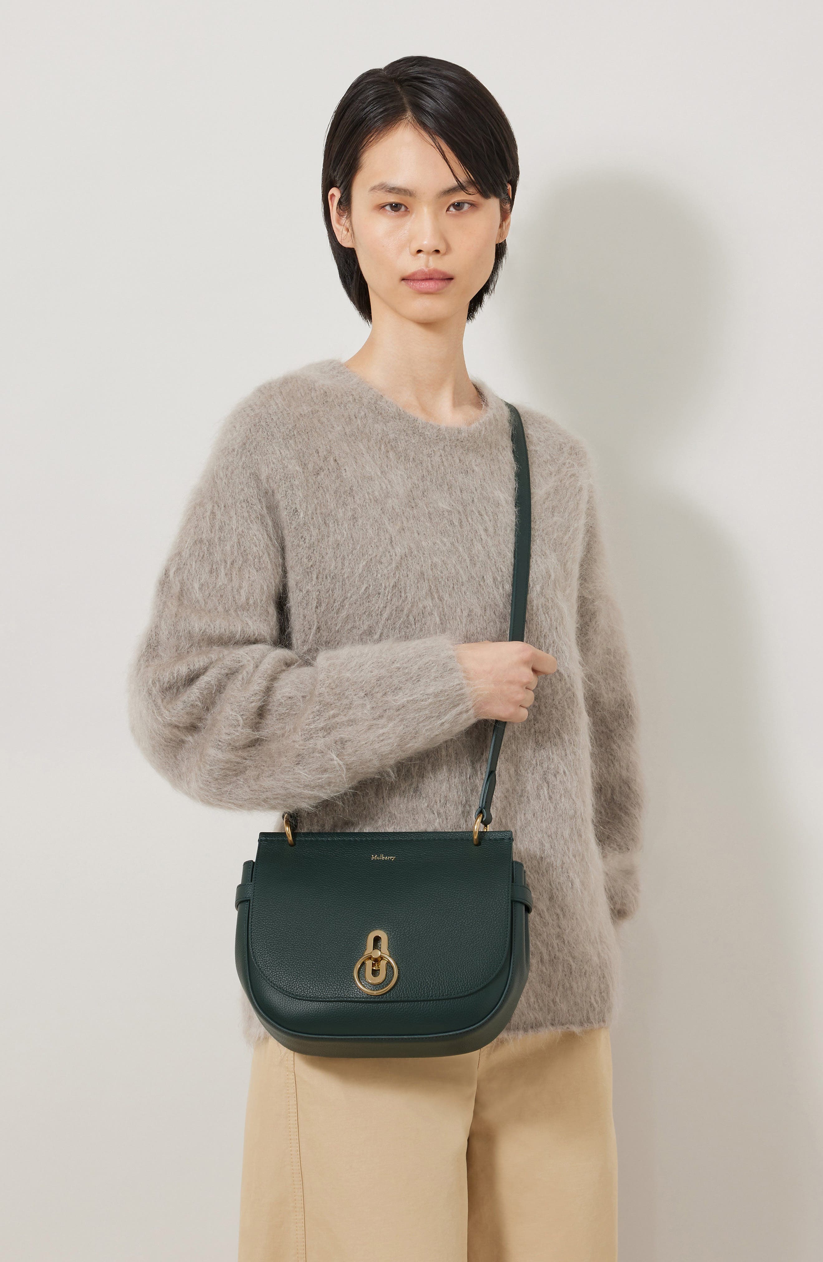 Amberley Leather Satchel, Alternate, color, MULBERRY GREEN