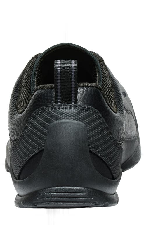 Keen Jasper Sneaker In Black Smooth Leather