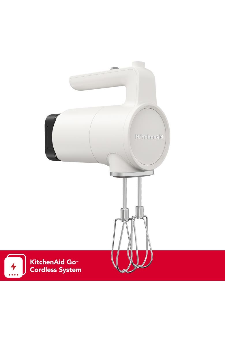 Go Cordless Hand Mixer - battery included, Main, color, Porcelain White