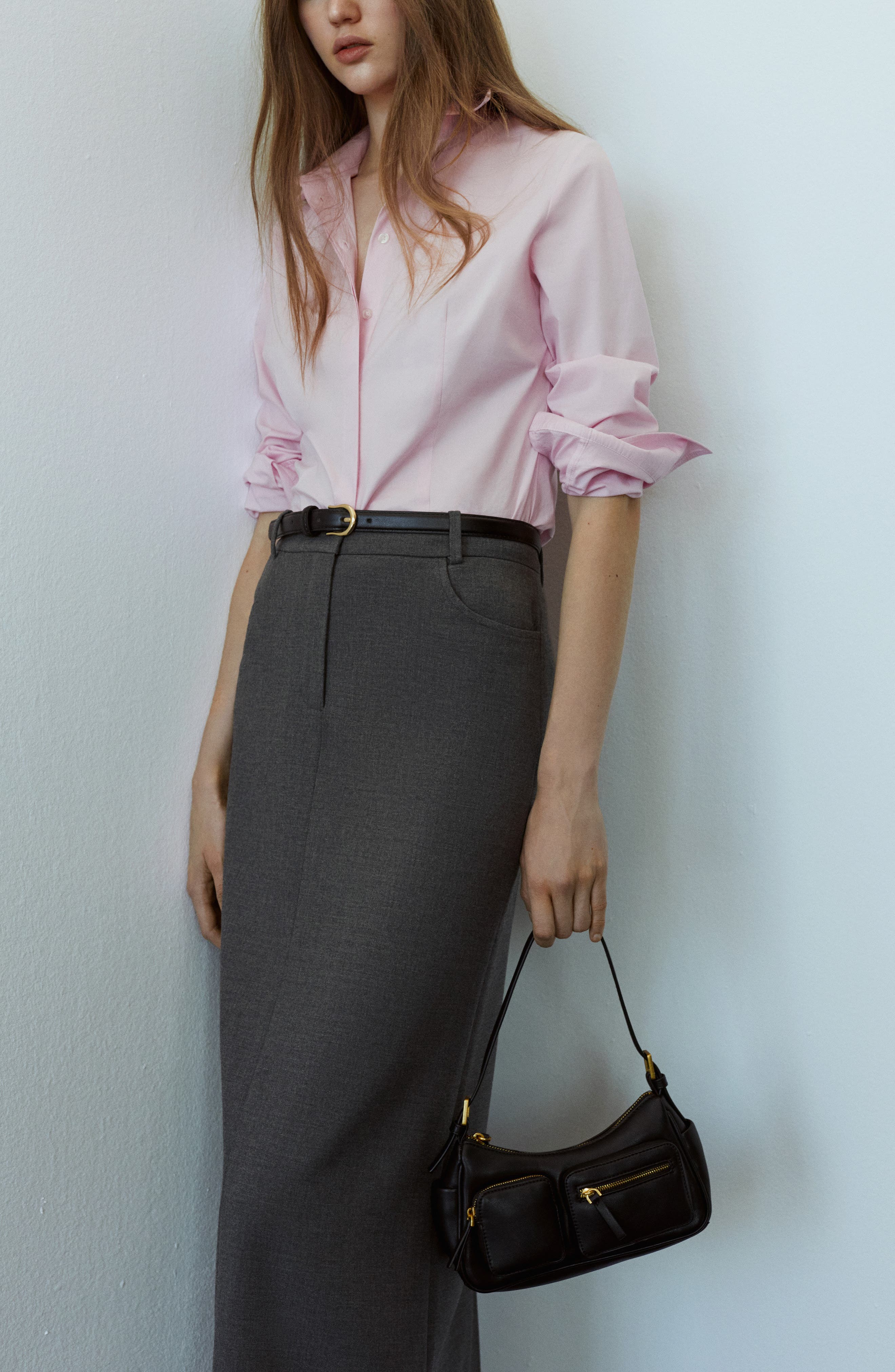 MANGO Faux Leather Shoulder Bag, Alternate, color, 