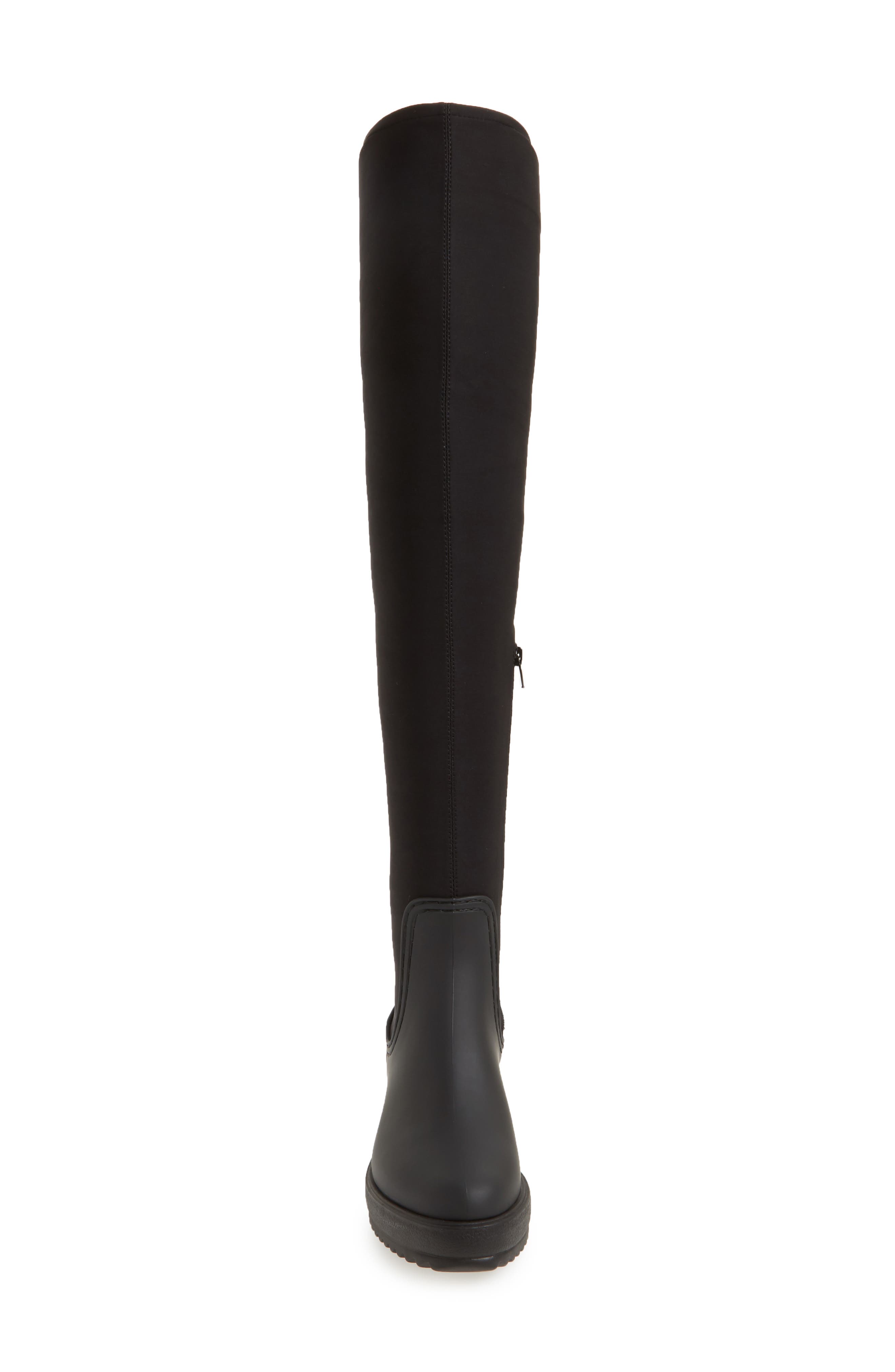 Jeffrey Campbell Monsoon Over the Knee Platform Rain Boot, Alternate, color, 