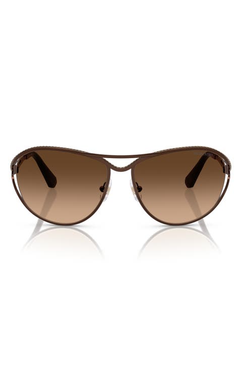 59mm Gradient Pilot Sunglasses