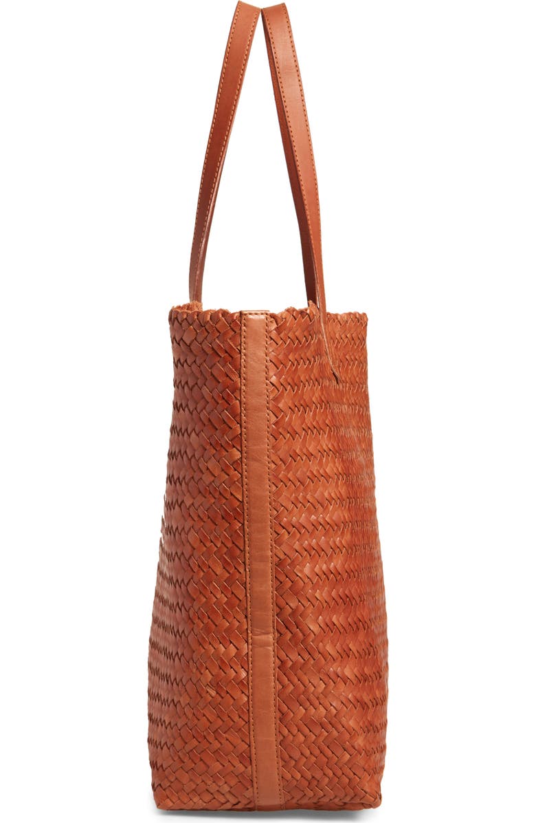 Madewell The Transport Leather Tote: Woven Edition, Alternate, color,
