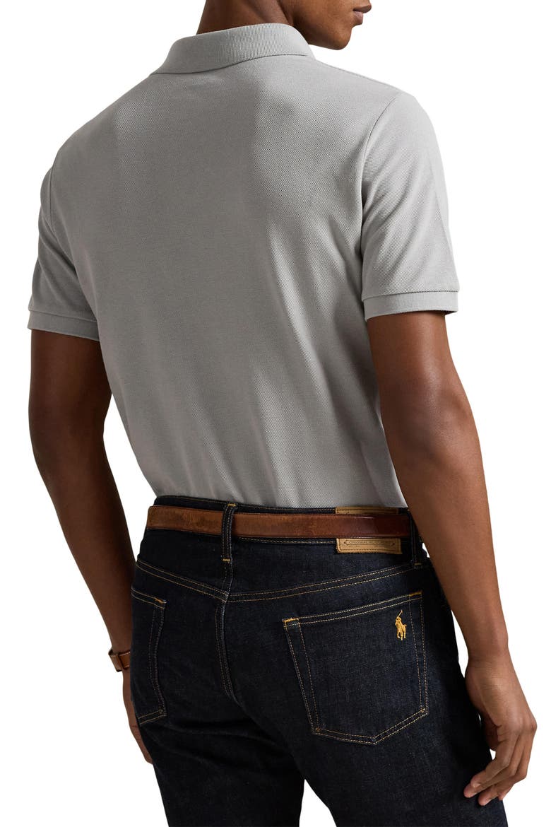 The Iconic Cotton Mesh Polo, Alternate, color, SOFT GREY/ C9676