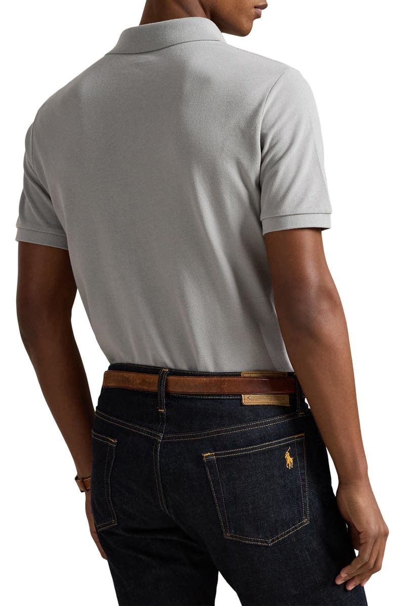Polo Ralph Lauren The Iconic Cotton Mesh Polo, Alternate, color, Soft Grey/ C9676