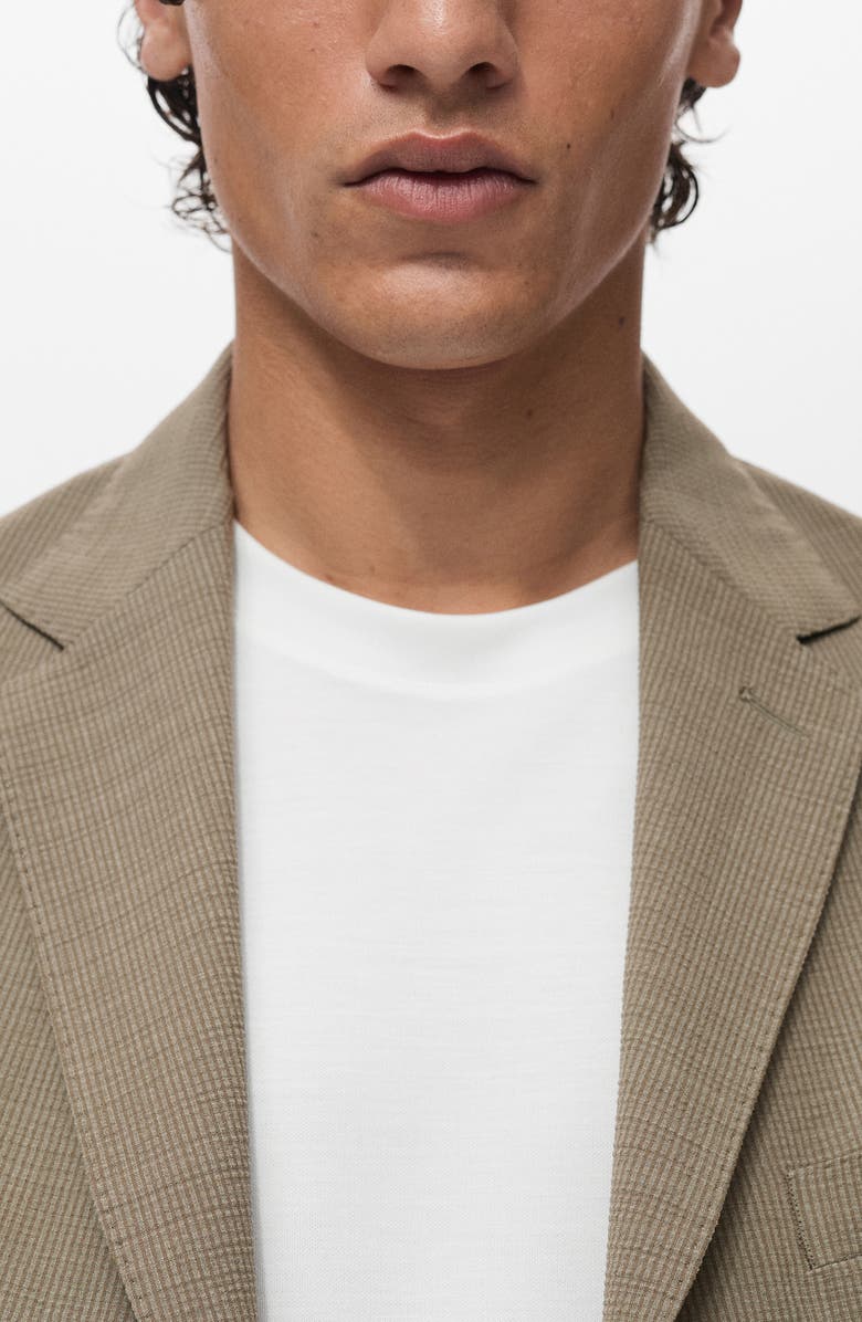 MANGO Slim Fit Cool Wool Blazer, Alternate, color, 