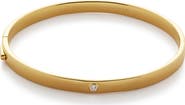 Monica Vinader Essential Lab Grown Diamond Solitaire Hinged Bangle Bracelet