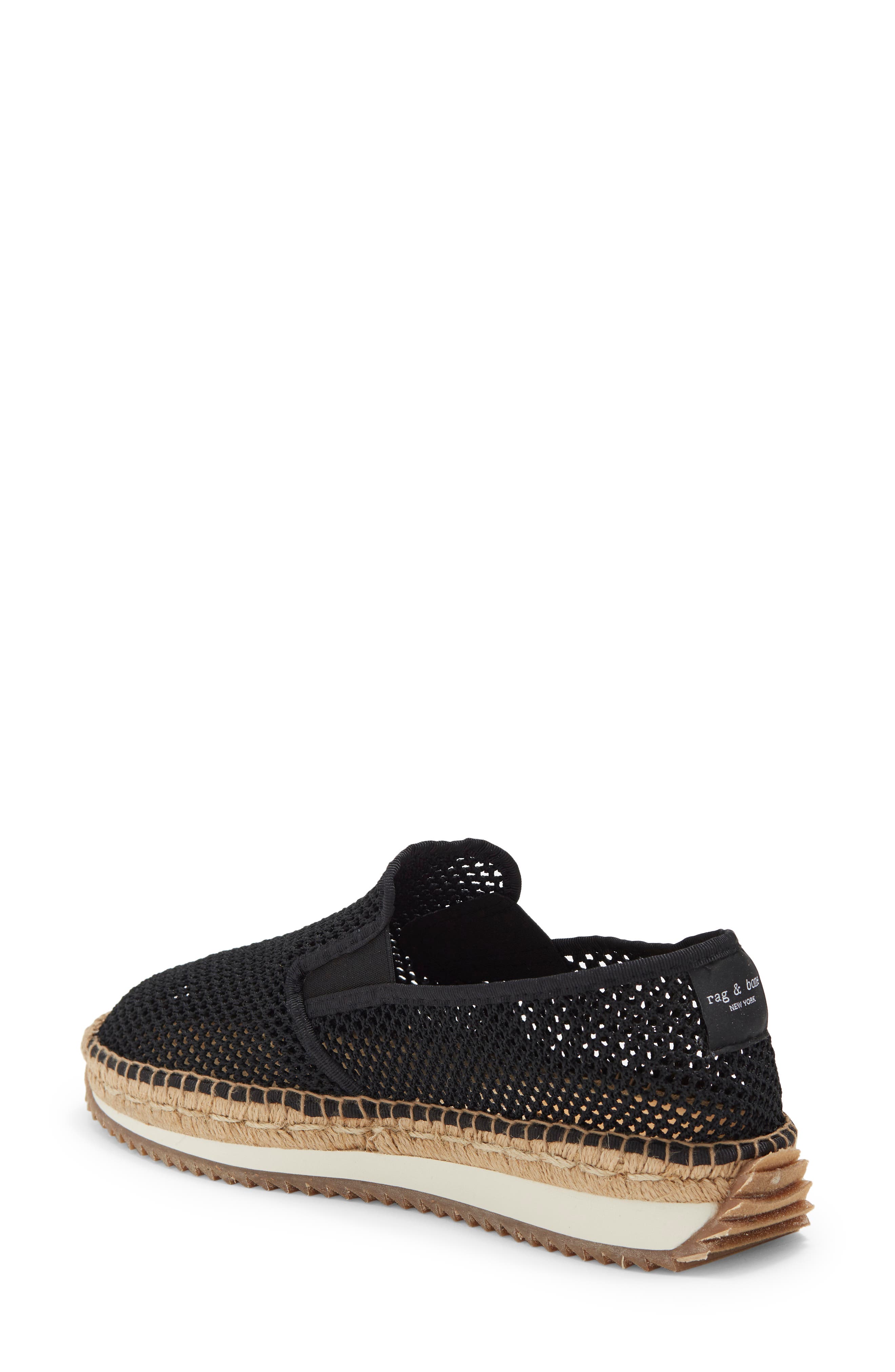 rag & bone Retro Espadrille Runner Slip-On Sneaker, Alternate, color, 