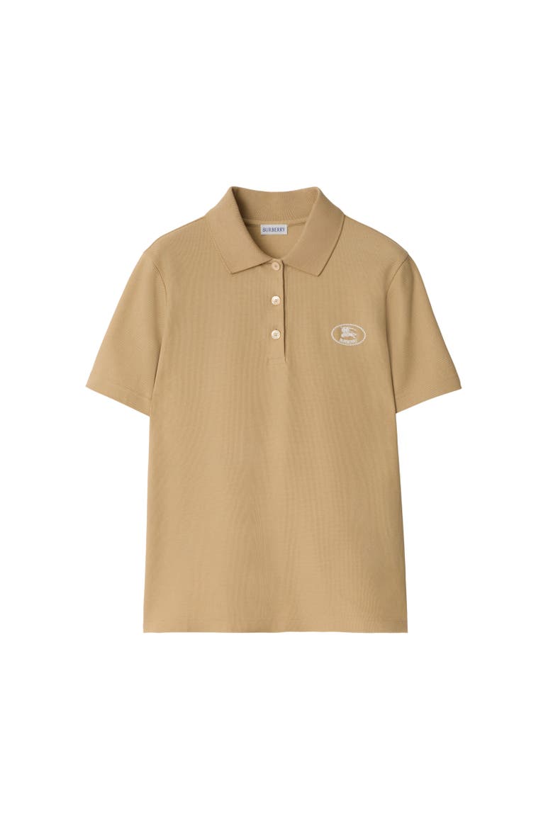 Cotton Polo Shirt, Alternate, color, Flax beige