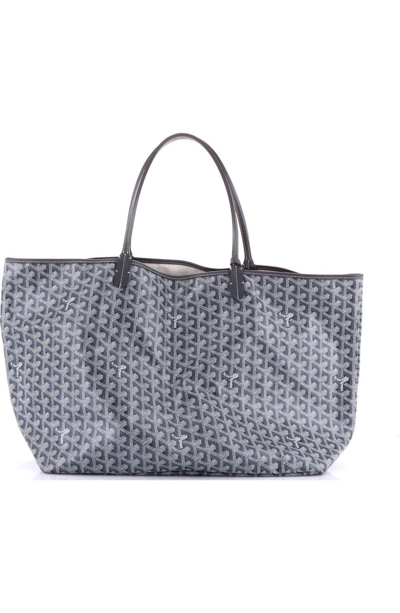 Pre-Owned Goyard Saint Louis Tote Printed Coated Canvas GM, Alternate, color, Gray