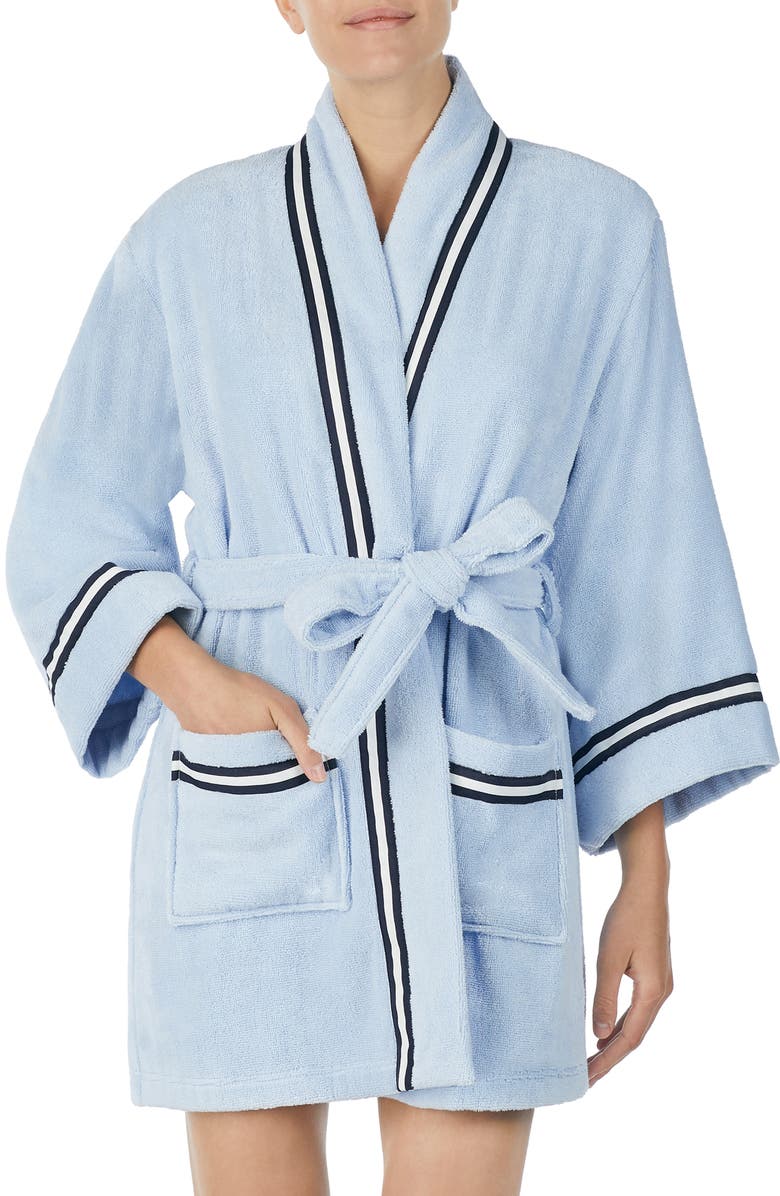 Kate Spade New York short terry robe, Main, color,