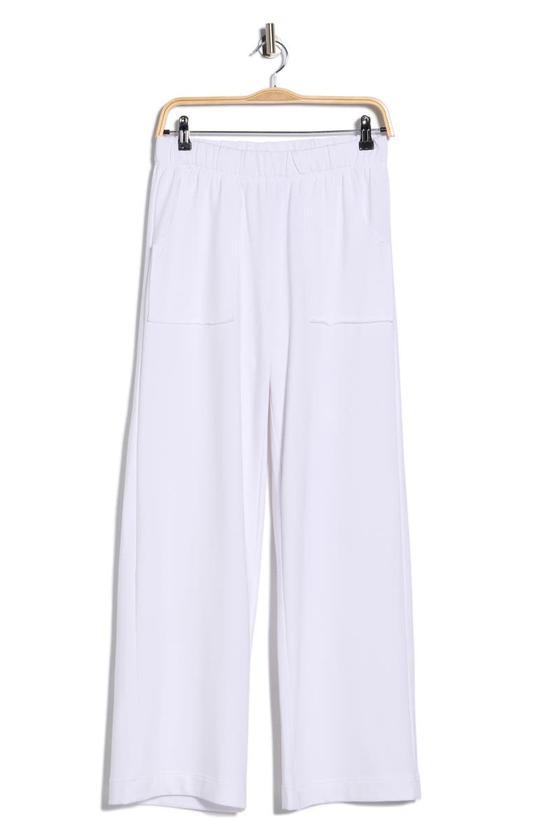 YOGALICIOUS Vanessa Relaxed Fit Wide Leg Yoga Pants, Alternate, color, White