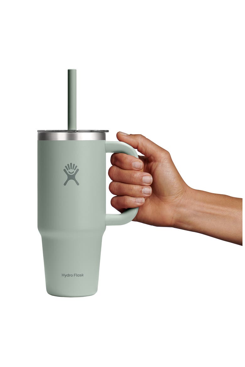 24-Ounce Clear Lid Travel Tumbler, Alternate, color, AGAVE
